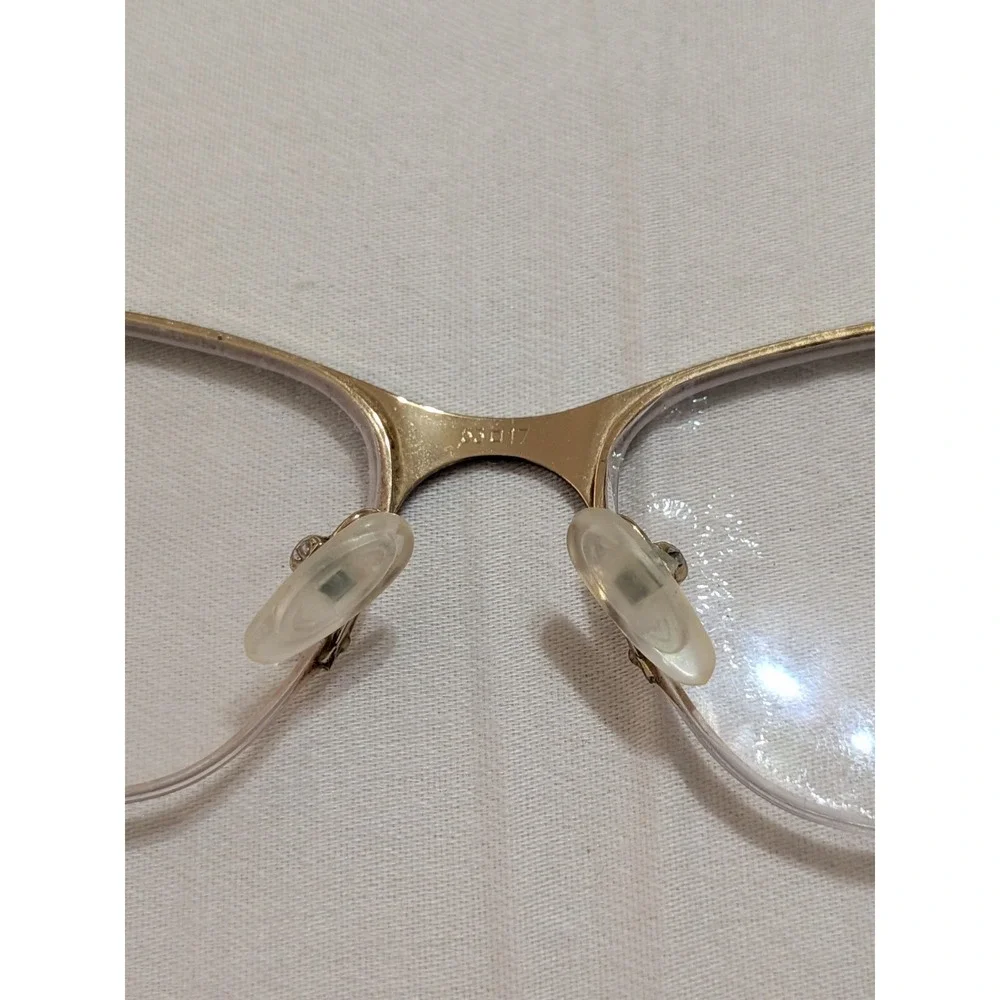 VERSACE EYEGLASSES FRAME 1218 1344 53/17/140 DARK BROWN/TORTOISE HALF RIM